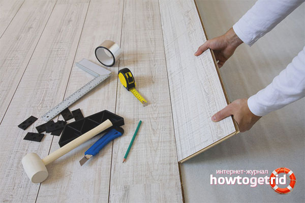 Полагане на подовата настилка с двойни ключалки