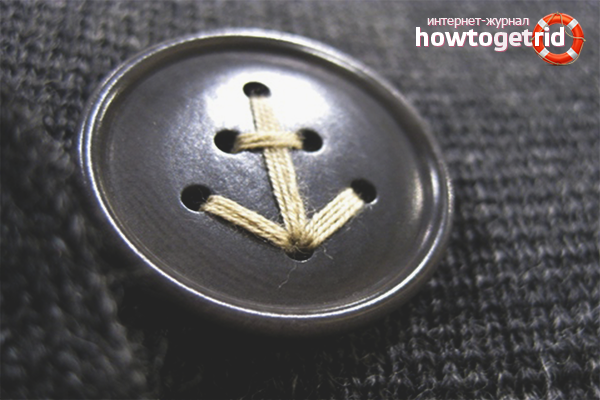 Wie man einen Knopf zum Glück genäht