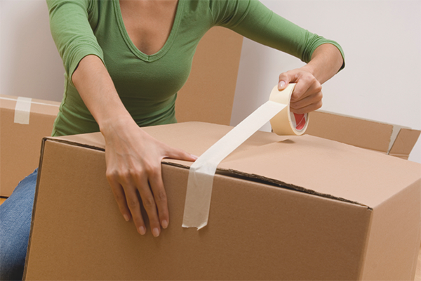 Wie man beim Umzug packt