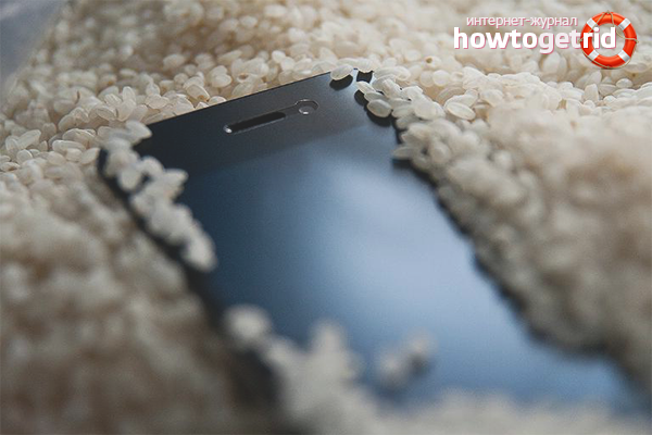 Wie trockne ich das Telefon ab?