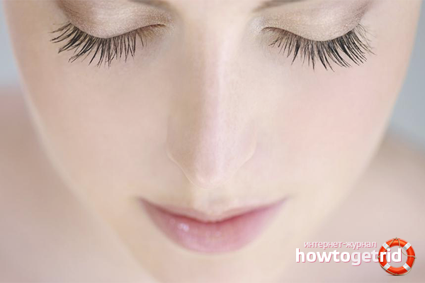 Възстановяване на миглите на фолк методите