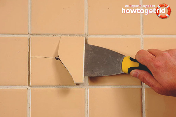 Частично премахване на стари плочки