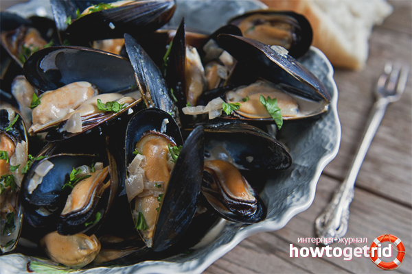Варени миди в черупки