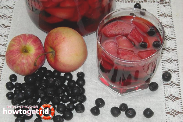 Компот от сос и ябълки