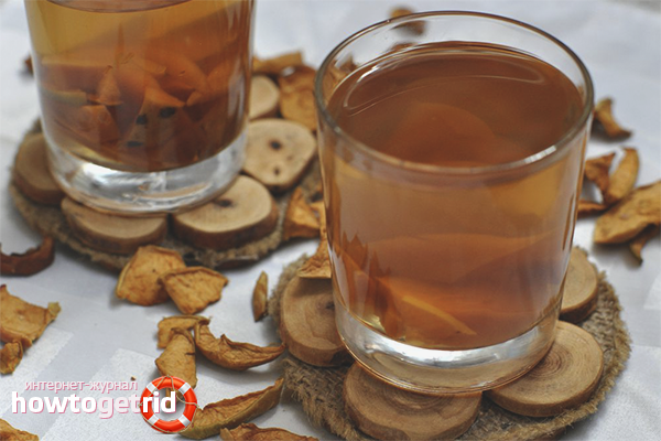 Компот от сушени ябълки