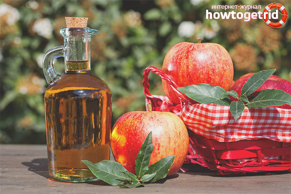 Прилагане на ябълков оцет на лицето