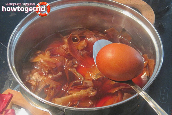 Как да нарисувате яйца за Великден с лук