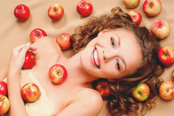 Маска за коса от ябълки